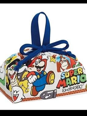 Nintendo Super Mario Bros Drawstring Lunch Bag by Skater